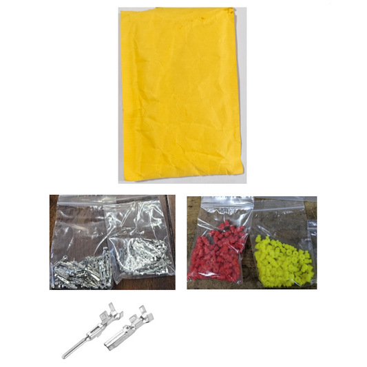 JRready ST6573 Contact Terminal Kit, 282466-1 & 282465-1 Stamped Contacts 14-12 AWG, Compatible with AMP SUPERSEAL 1.5 Series Connectors, across Automotive Power & Lighting Circuits