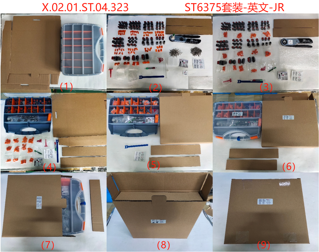 JRready ST6375 518 Stück DTM 2-12-poliger Deutsch-Steckverbinder &amp; 20# Massive Kontakte mit JRD-HDT-48 Crimpzange (HDT-48-00) Drahtstärke 12-22AWG für Reparaturen an Autos, Motorrädern, LKWs und Booten