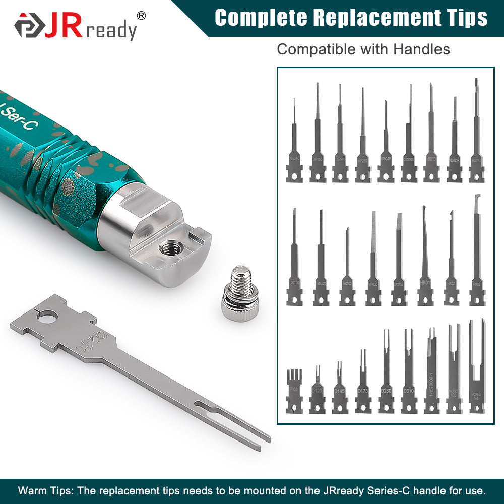 JRready Pin Removal Tool Kit Replacement Tips for Extraction Depinning Tool for Deutsch,AMP/TE,Molex,Delphi,JST,Harting Connectors