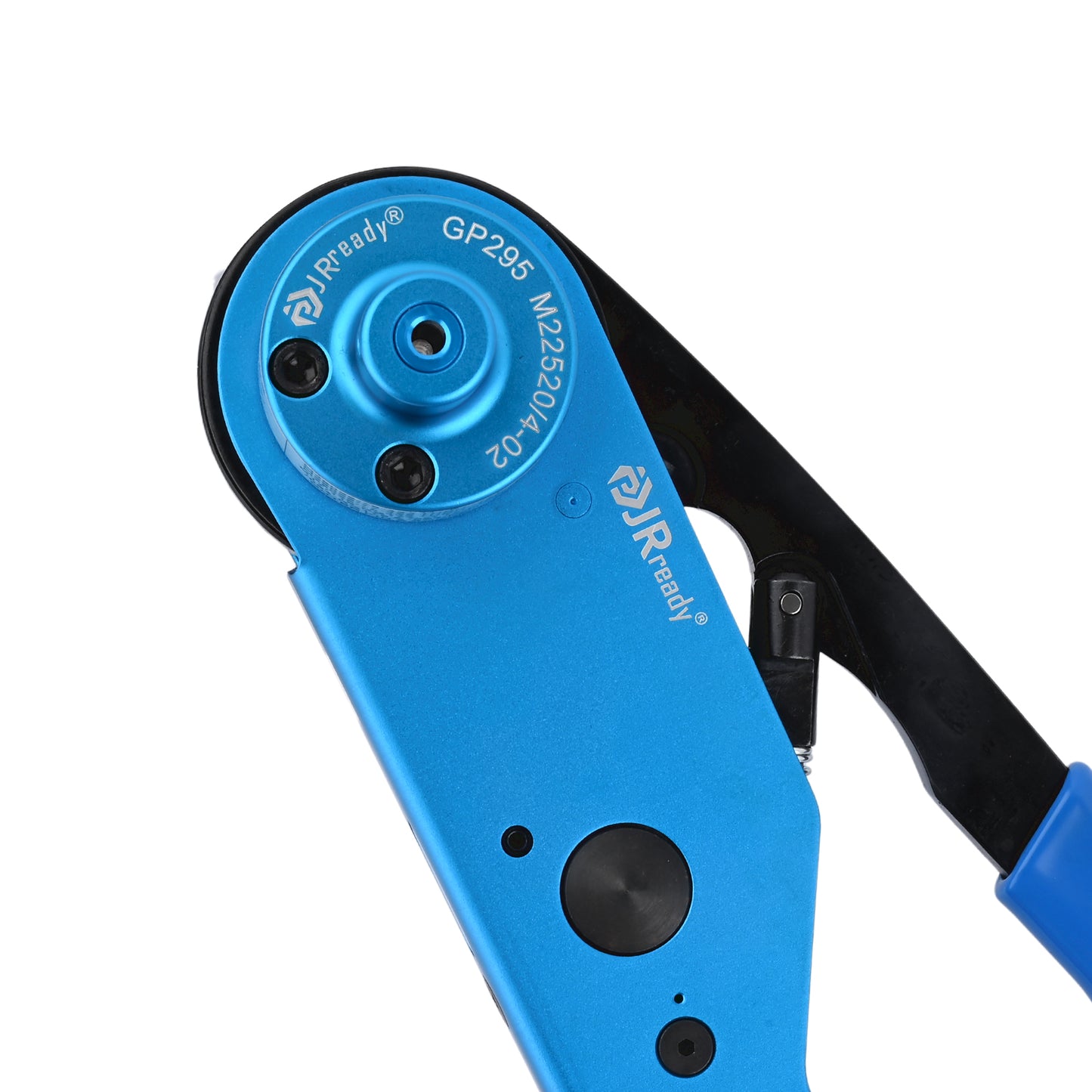 JRready JRD-AS4 Crimp Tool (M22520/4-01), Four-Way Indent Crimper for RG/U 174 178B 196A 188A 136, with GP295(M22520/4-02) Positioner for M24308/14 M24308/15 Contacts