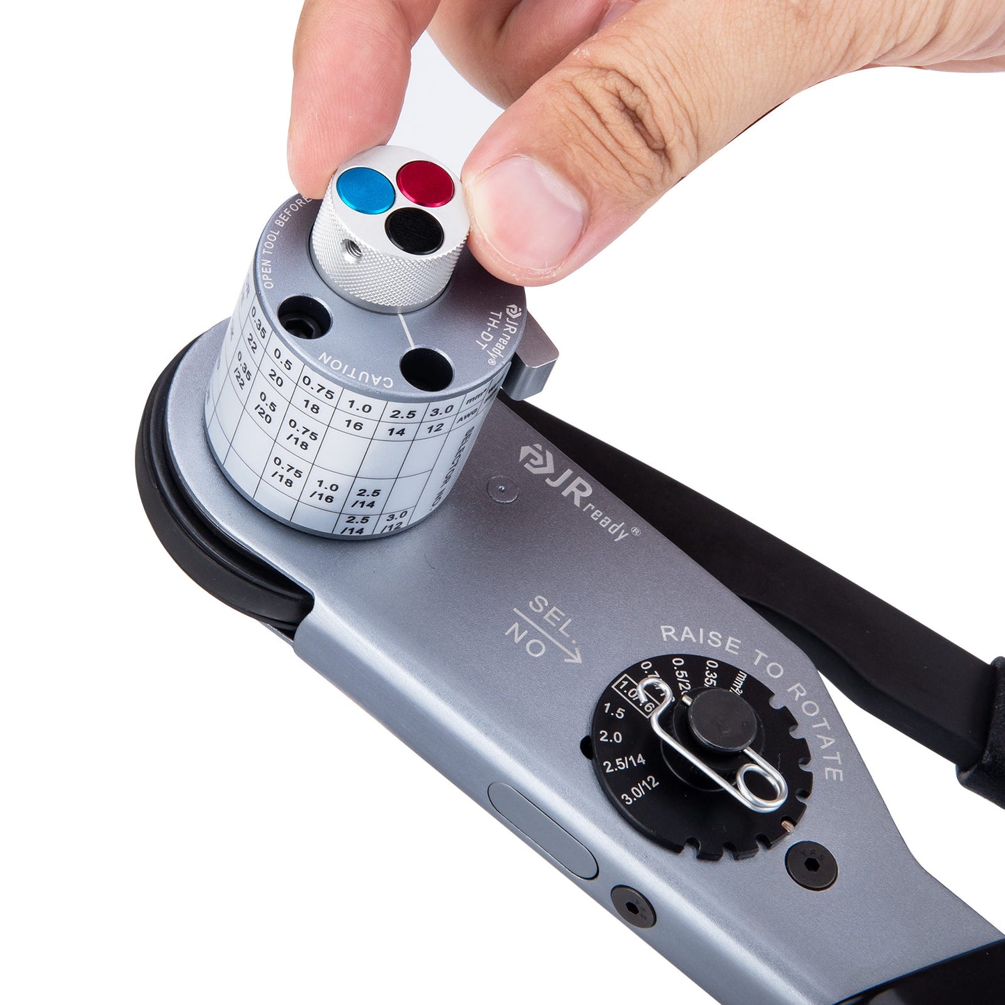 JRready ST2158 Deutsch Crimping Tool Set: JRD-DT2 Deutsch Crimper with TH-DT Turret Style Positioner for Deutsch Solid Barrel Contact 12 16 20 Deutsch DT, DTM, DTP Connectors, 12-22AWG