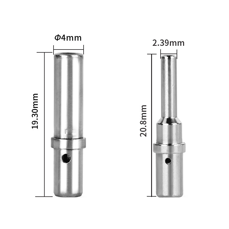 JRready Deutsch DTHD 1-Pin Waterproof Connector Kit with #8 Solid Contacts, 8-12 AWG - High-Current Marine, Truck, Agricultural & Alternative Energy