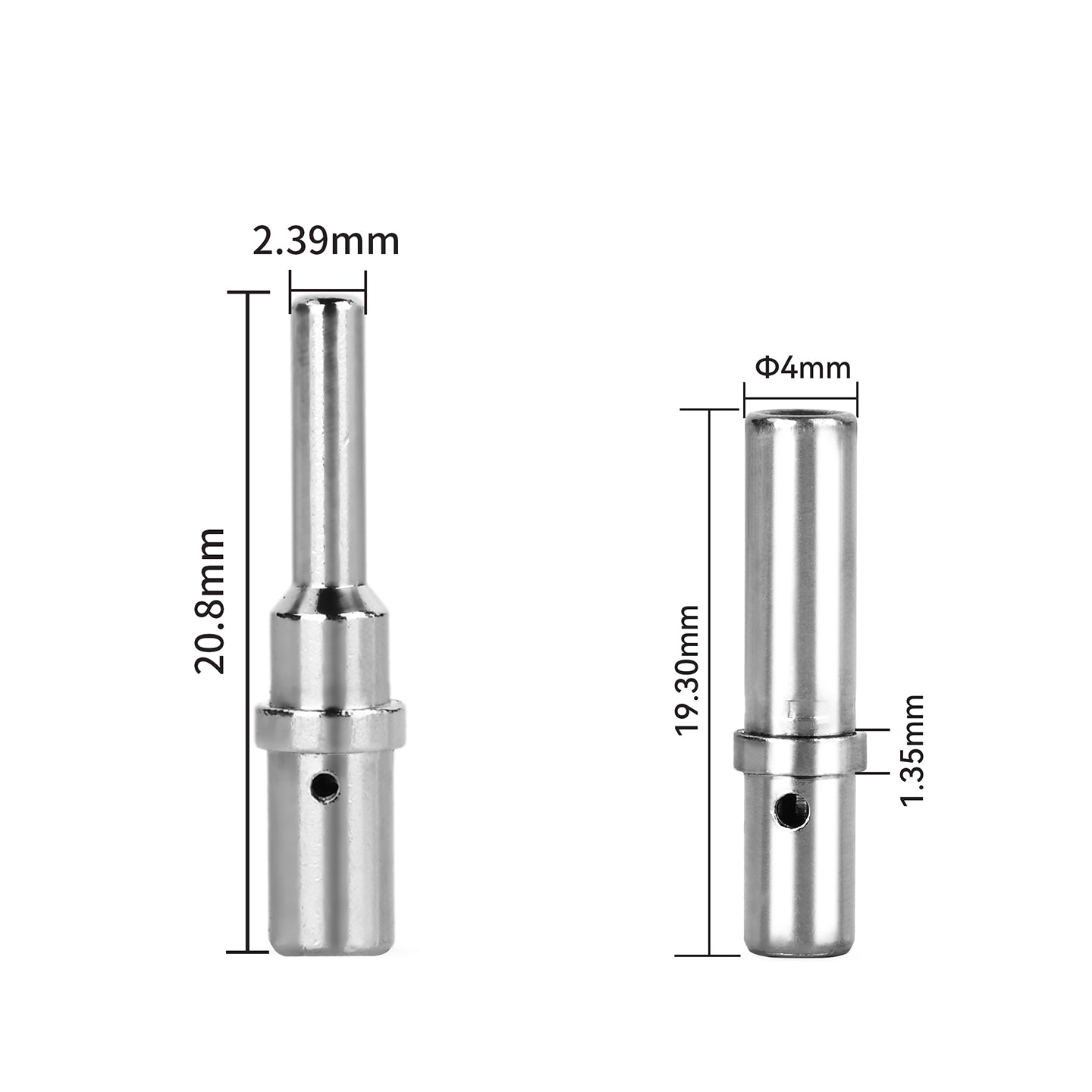 JRready Deutsch DTP 4-Pin Waterproof Connector Kit with #12 Solid Contacts, 12-14 AWG (25A) - Marine, Truck, Agricultural & Alternative Energy