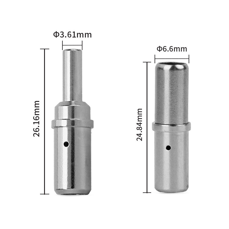 JRready Deutsch DTHD 1-Pin Waterproof Connector Kit with #12 Stamped Contacts, 12-14 AWG - Heavy-Duty Marine, Truck, Agricultural & Alternative Energy