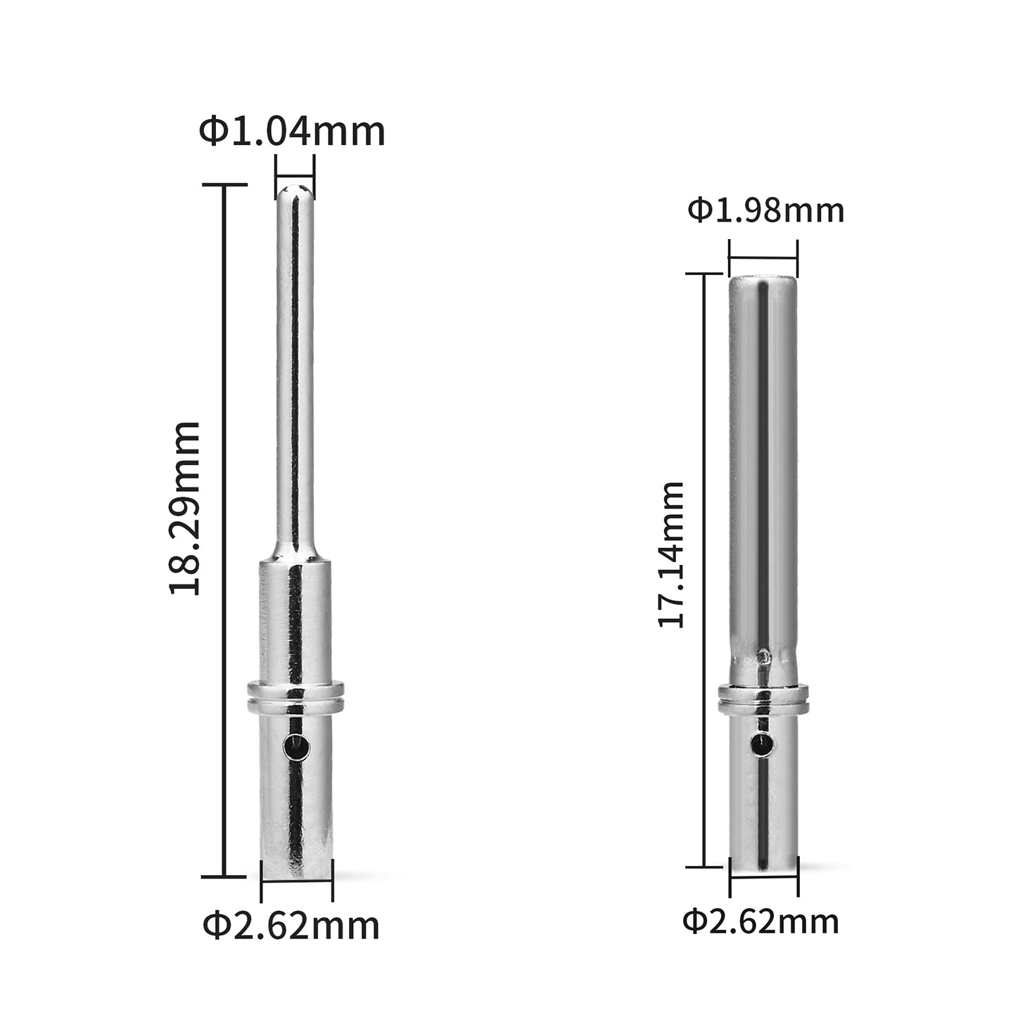 JRREADY 2-Pin Deutsch DTM connector kit with #20 solid contacts for waterproof marine, truck, motorcycle, and agricultural applications.