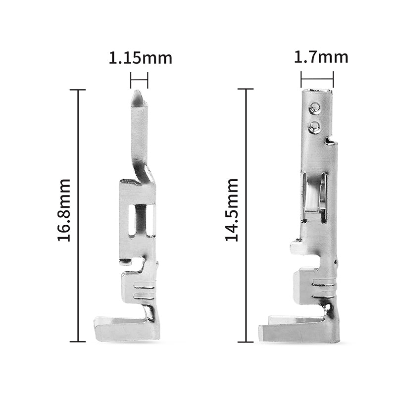 JRready JRN011 4 Pin Molex 4.2 Pitch Mini-Fit Jr Connector 5557 Series Power Wire Connector Kit Plug Receptacle Housing 18-24AWG Crimp Terminals Pin Sockets Natural（20 sets）