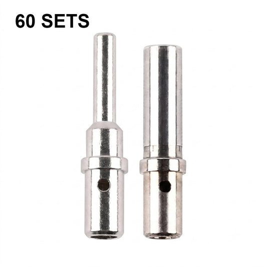 JRready ST6564 12# Contact Terminal Kit for Deutsch DTP HD10 HDP20 HD30 DRC DRB STRIKE Series Connectors, 0462-203-12141 & 0460-204-12141, 12-16 AWG Nickel-Plated, 25A Power Wiring