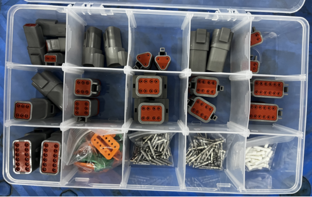 JRready ST6365 DT-Steckverbinder-Set: DT 2 3 4 6 8 12-polige Steckverbinder, 2 Paare mit festen Kontakten 