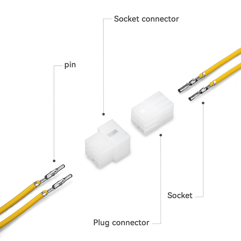 JRready JRN003 9 Pin Molex 1625 Series Standard .062 Series Conenctor Kit Male and Female Power Housing Plug 18-24AWG Crimp Terminals 1.57mm Dia, Pins Sockets 03061092 and 03062092 3.68mm Pitch（20sets）