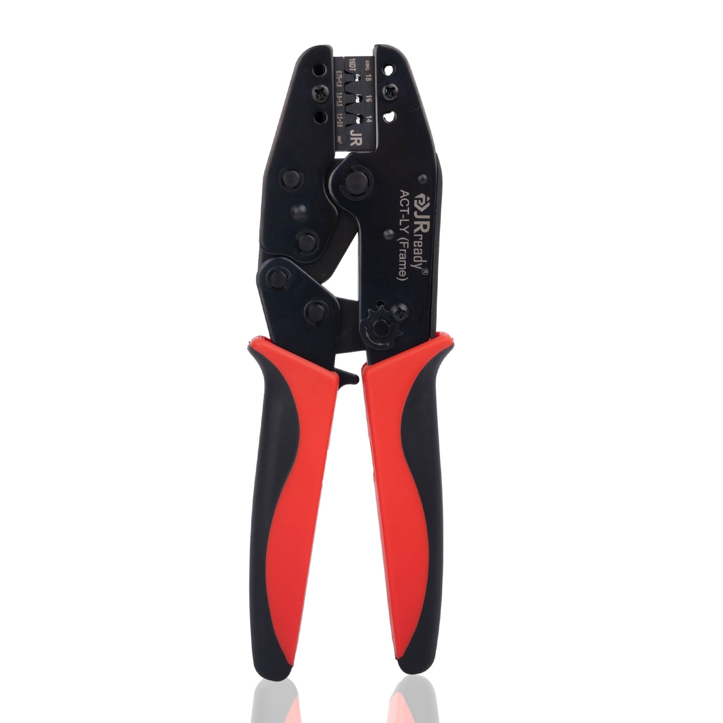 JRready ACT-LY-12DTP / ACT-LY-16DT / ACT-LY-20DTM Open Barrel Terminal Crimper, Ratcheting Crimper for JRready / Deutsch DTP DT DTM Series 12#, 16#, 20# Stamped Formed Contacts