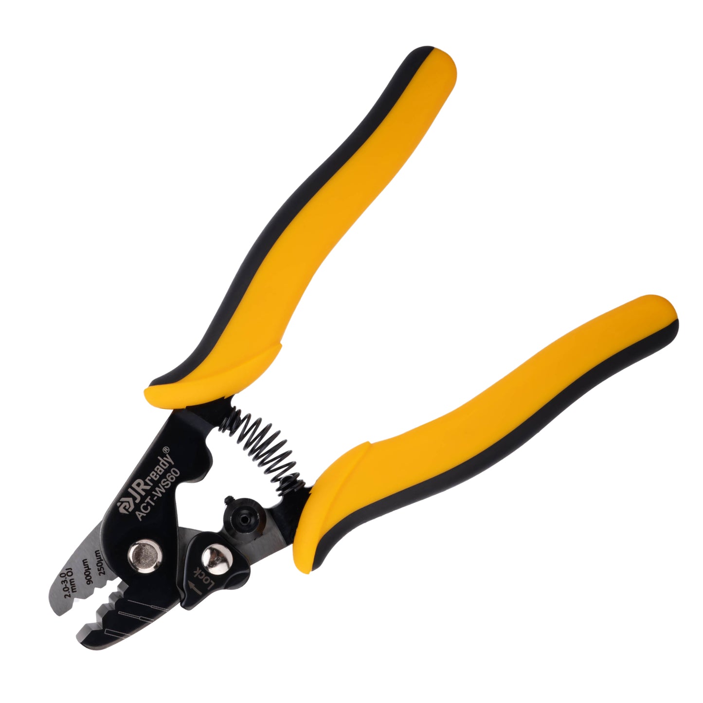 JRready ACT-WS60 (HT-S144H) Wire Stripper Tool for 125μm to 3mm Fiber Optic Cable in Data Center and FTTH Installation