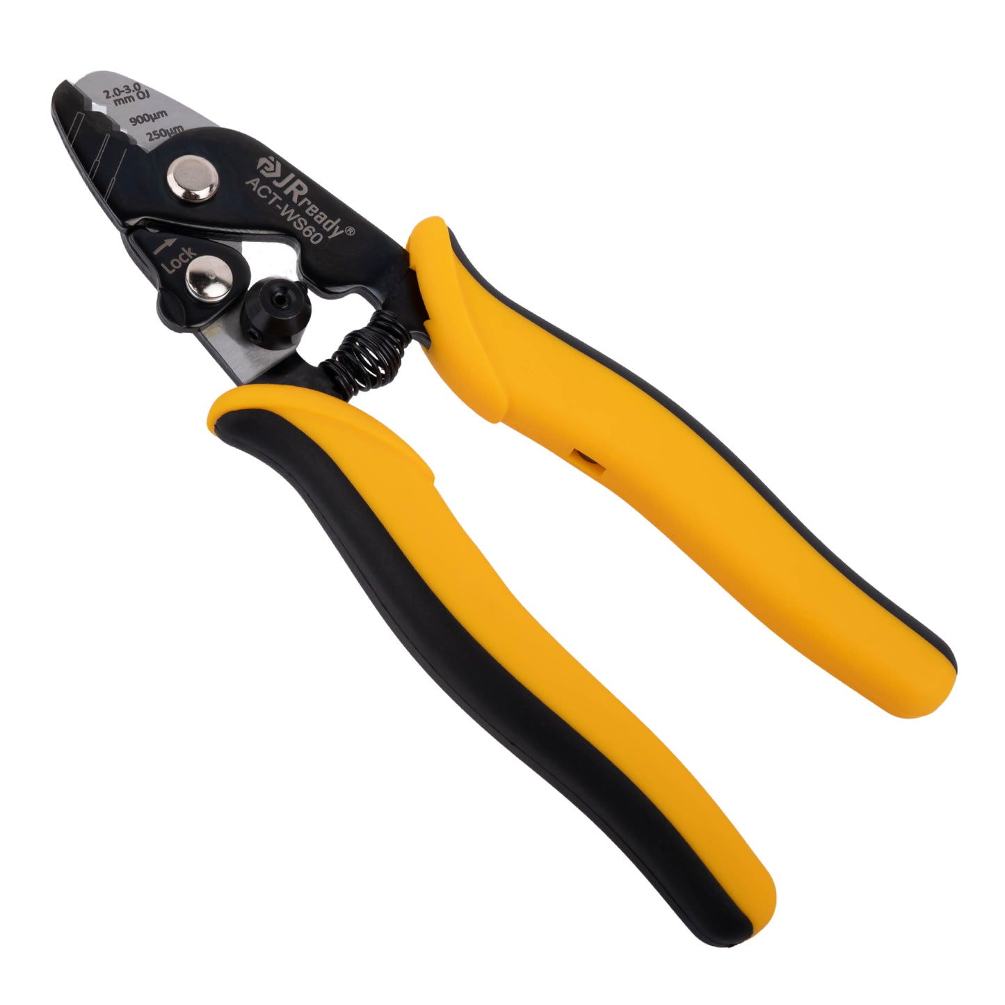 JRready ACT-WS60 (HT-S144H) Wire Stripper Tool for 125μm to 3mm Fiber Optic Cable in Data Center and FTTH Installation