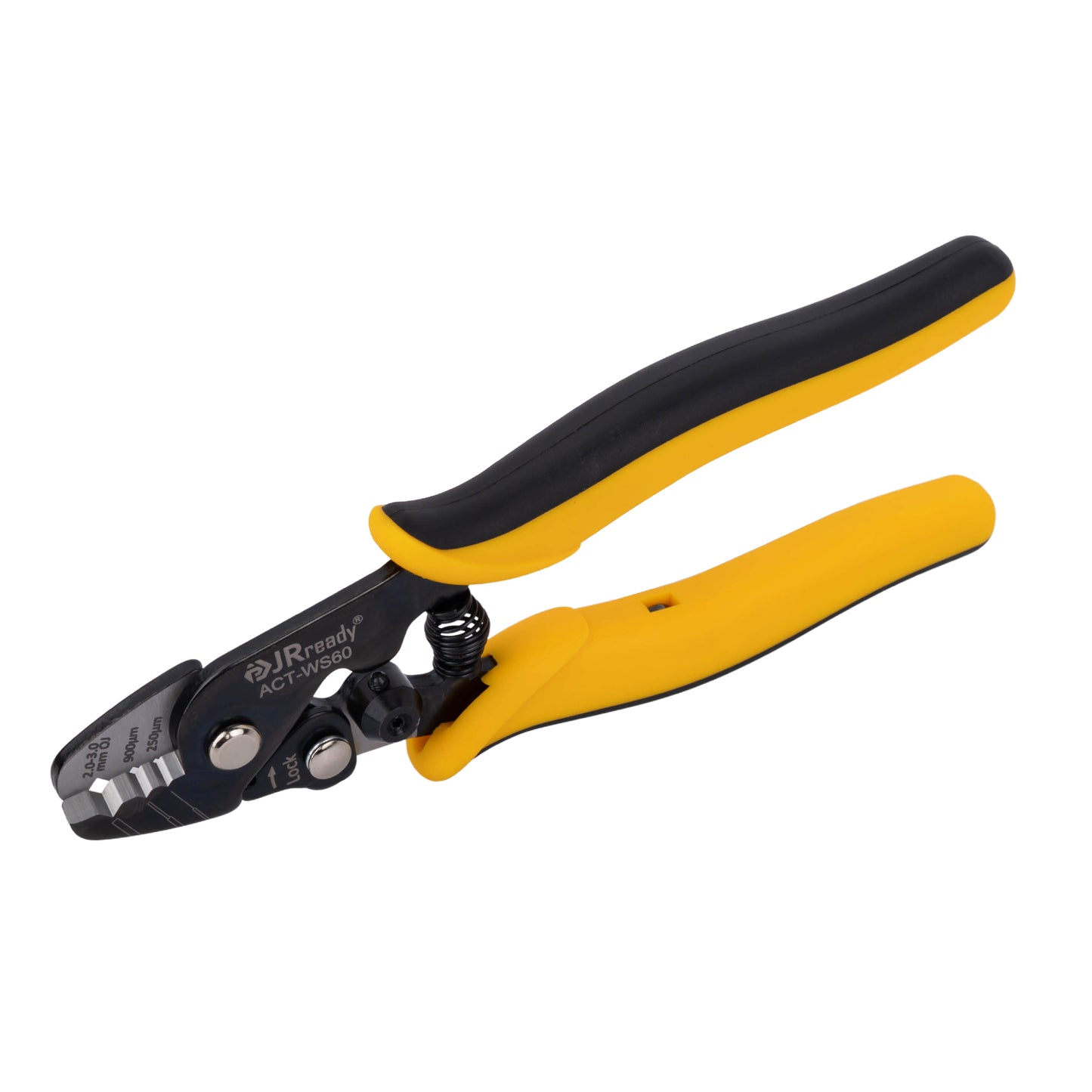 JRready ACT-WS60 (HT-S144H) Wire Stripper Tool for 125μm to 3mm Fiber Optic Cable in Data Center and FTTH Installation