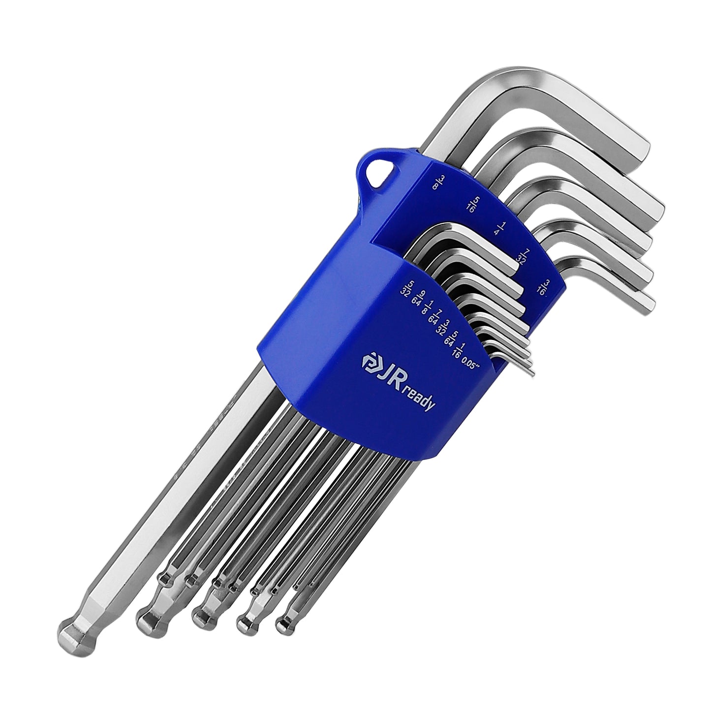 JRready AW-I1310 Industrial Grade Extended Imperial Hex Key Set for Automotive Care and Mechanical Repair Across Various Assembly Tasks