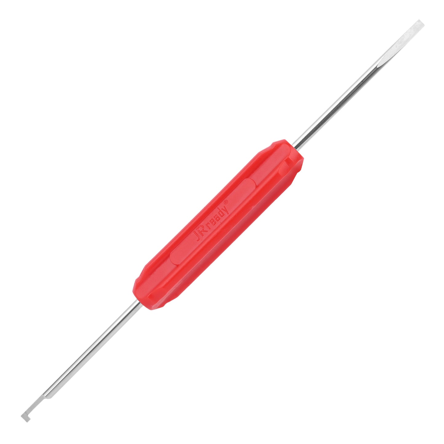 JRready DRK-RT1 (Red) Flat & Hook Dual-End Extraction Tool for Deutsch DT DTM DTP DTV DRB DRCP STRIKE Connectors, ideal for Automotive Wiring Disassembly & Connector Maintenance
