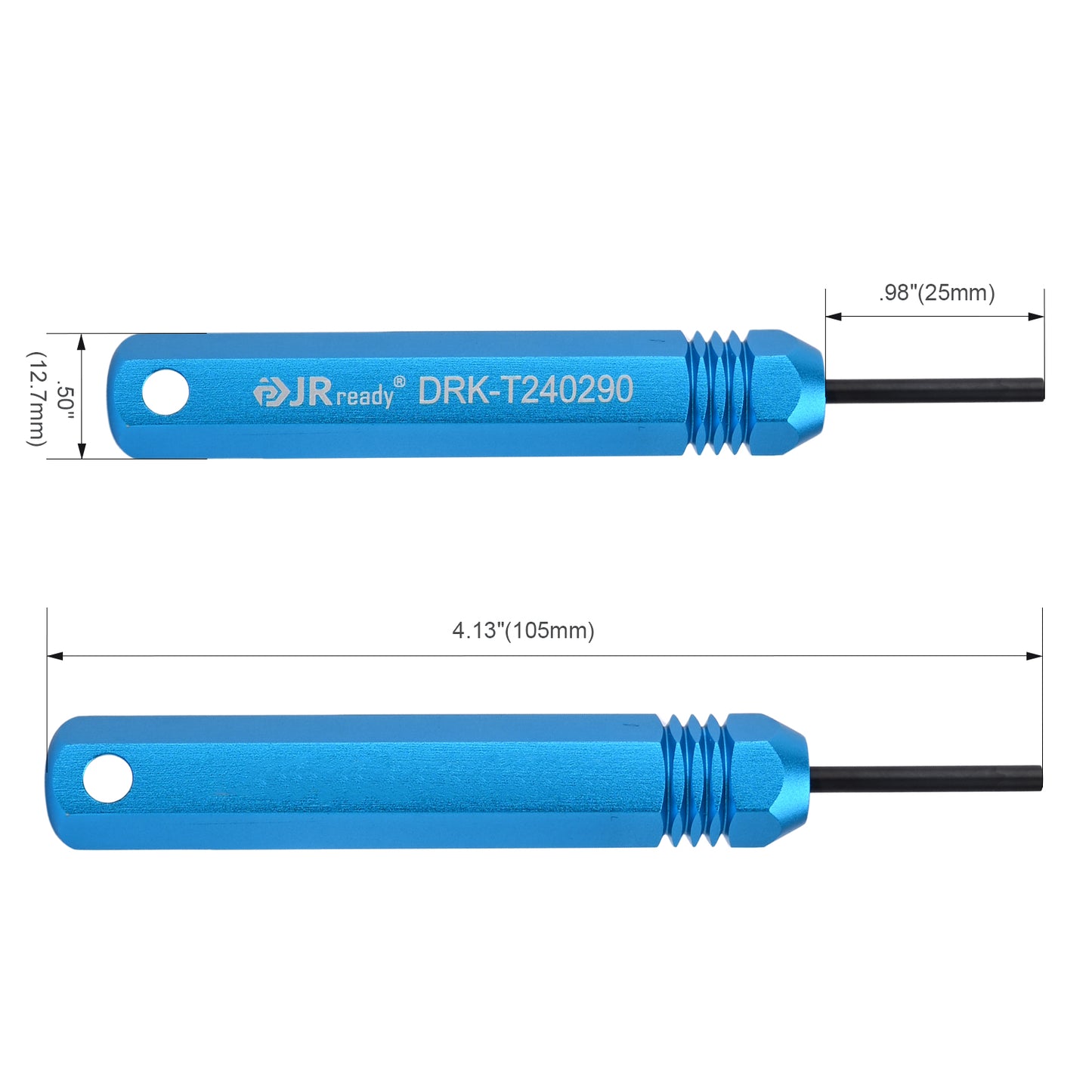 JRready DRK-T240290 Tubular Terminal Extraction Tool for Molex 8980 Series Male Terminals, suited for Power Connector & Equipment Maintenance