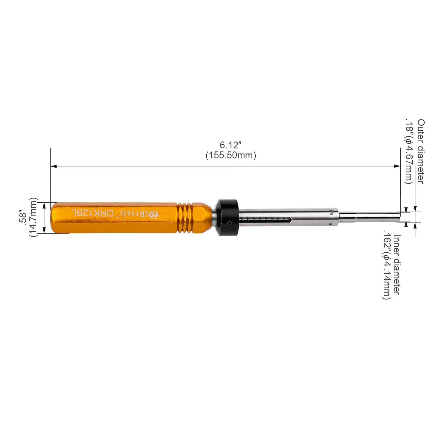 JRready DRK12BL Terminal Removal Tool for 12# MIL-Spec Terminals, within Military and Industrial Applications