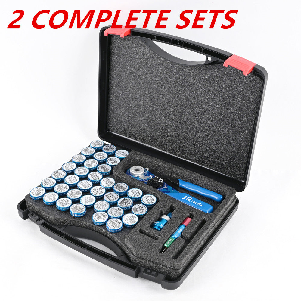 JRready Crimp Kit ST2119-AS2-1: NEW-AS2 (615717 M22520/2-01) Wire Crimpers, Indent Crimper & 36 K series Positioners & P-W1 Universal Positioner + G125 Go-nogo Gage for 20-32 AWG