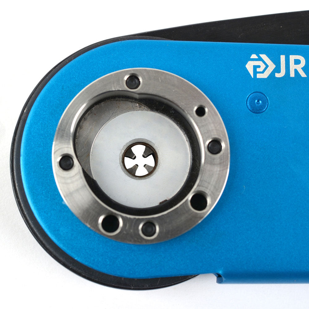 JRready JRD-FT8 (M22520/1-01) Four-Way Indent Crimp Tool for 26–12 AWG Circular Contacts, UF2-5 Positioner Compatible, Supporting 26-12 AWG Precision Crimping Across Heavy Duty and Mil-Spec Applications