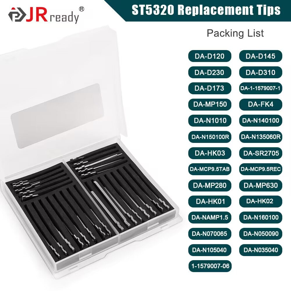 JRready Pin Removal Tool Kit Replacement Tips for Extraction Depinning Tool for Deutsch,AMP/TE,Molex,Delphi,JST,Harting Connectors