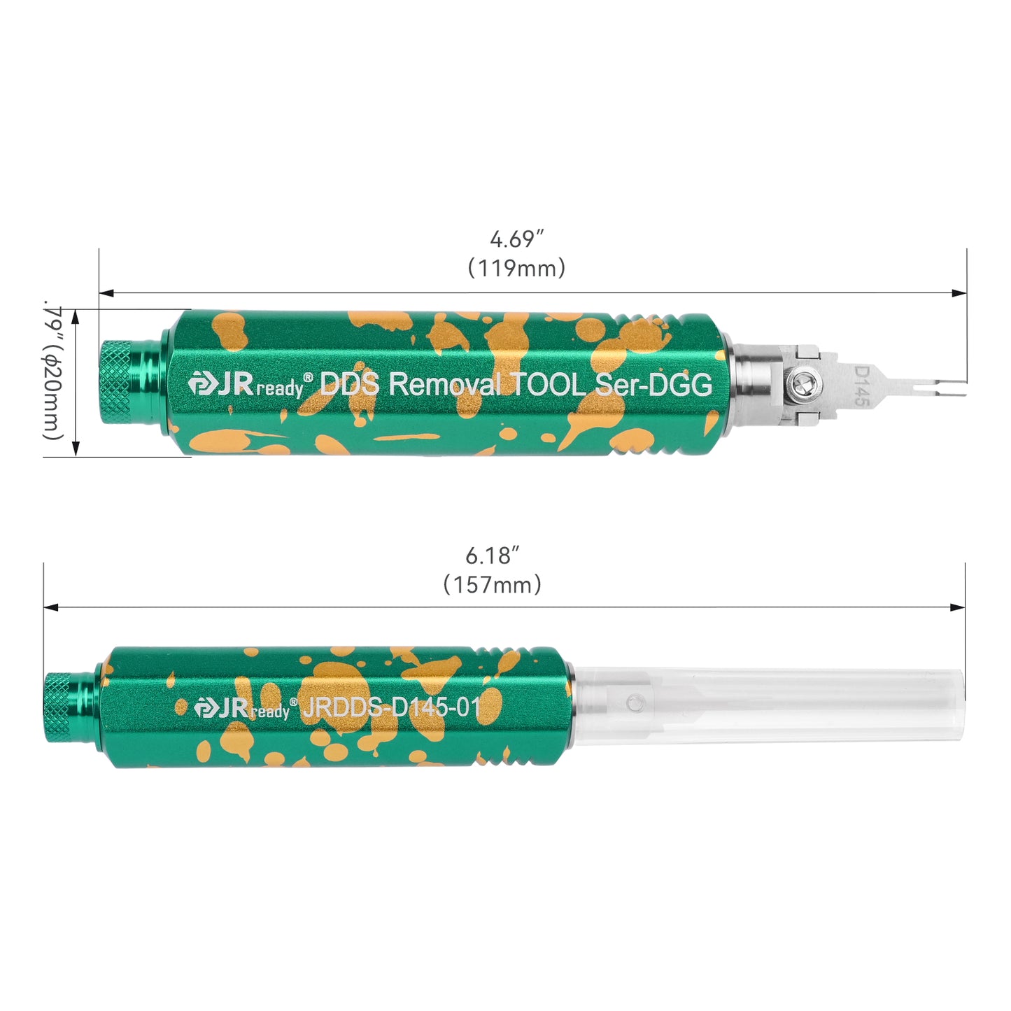 JRready JRDDS-D145-01/ JRDDS-D145-07 Dual-Pin Terminal Extraction Tool for Molex MX 3.0mm pitch 5557 series male terminals (housing 43020)