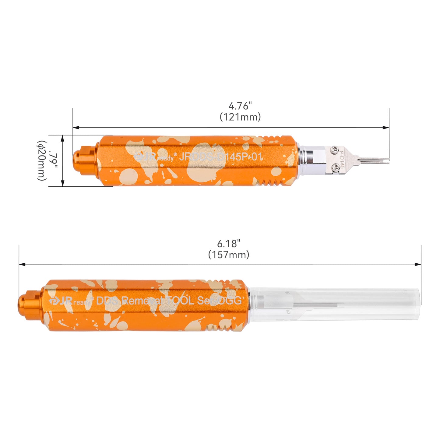 JRready JRDDS-D145P-01/ JRDDS-D145P-13/JRDDS-D145PRO-01 Dual-Pin Terminal Extraction Tool for Molex MX3.0mm Pitch 5557 Series Male Terminals &amp; 43020 Female Housing