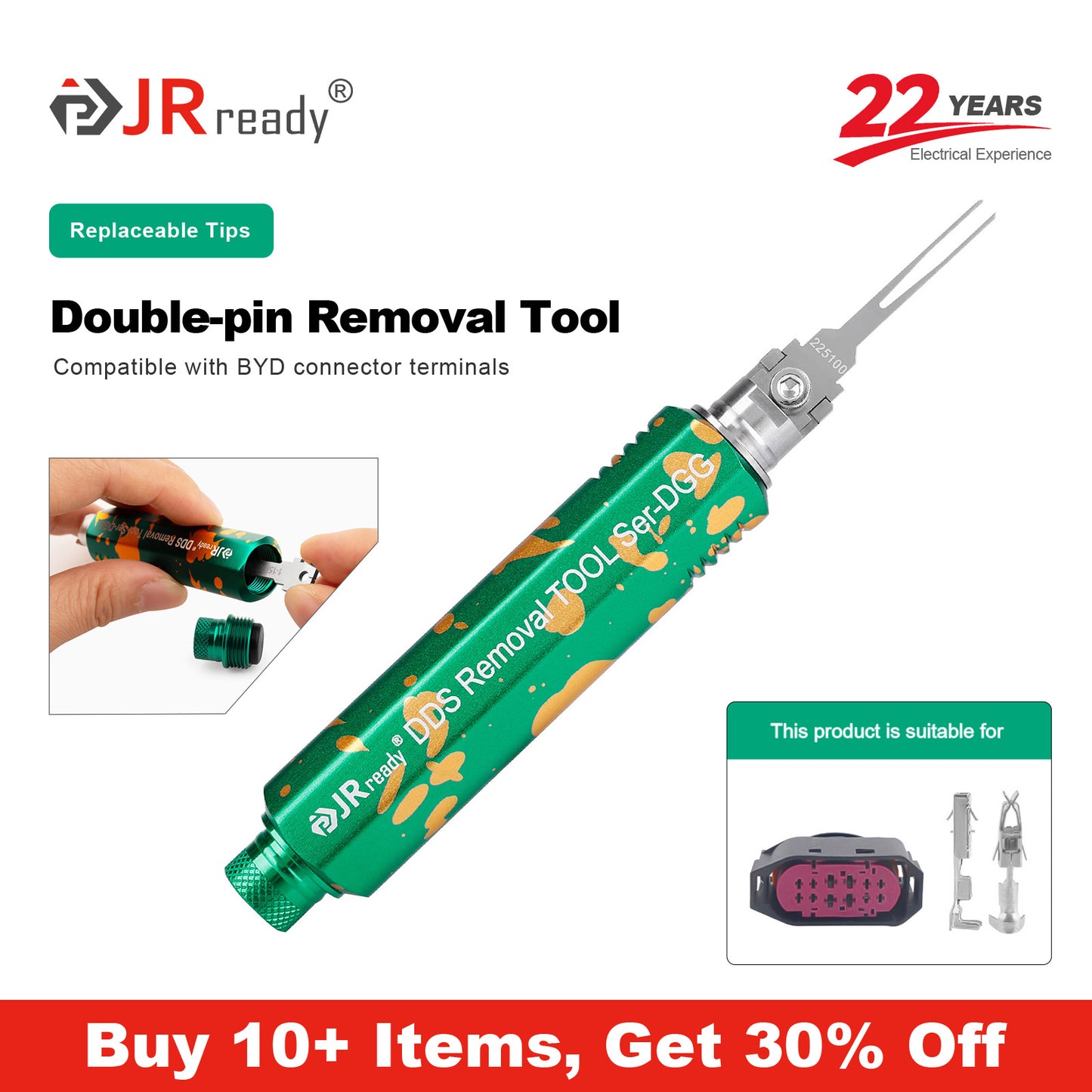 JRready JRDDS-D225100-01/ JRDDS-D225100-07 Extraction Tool for BYD connector terminals