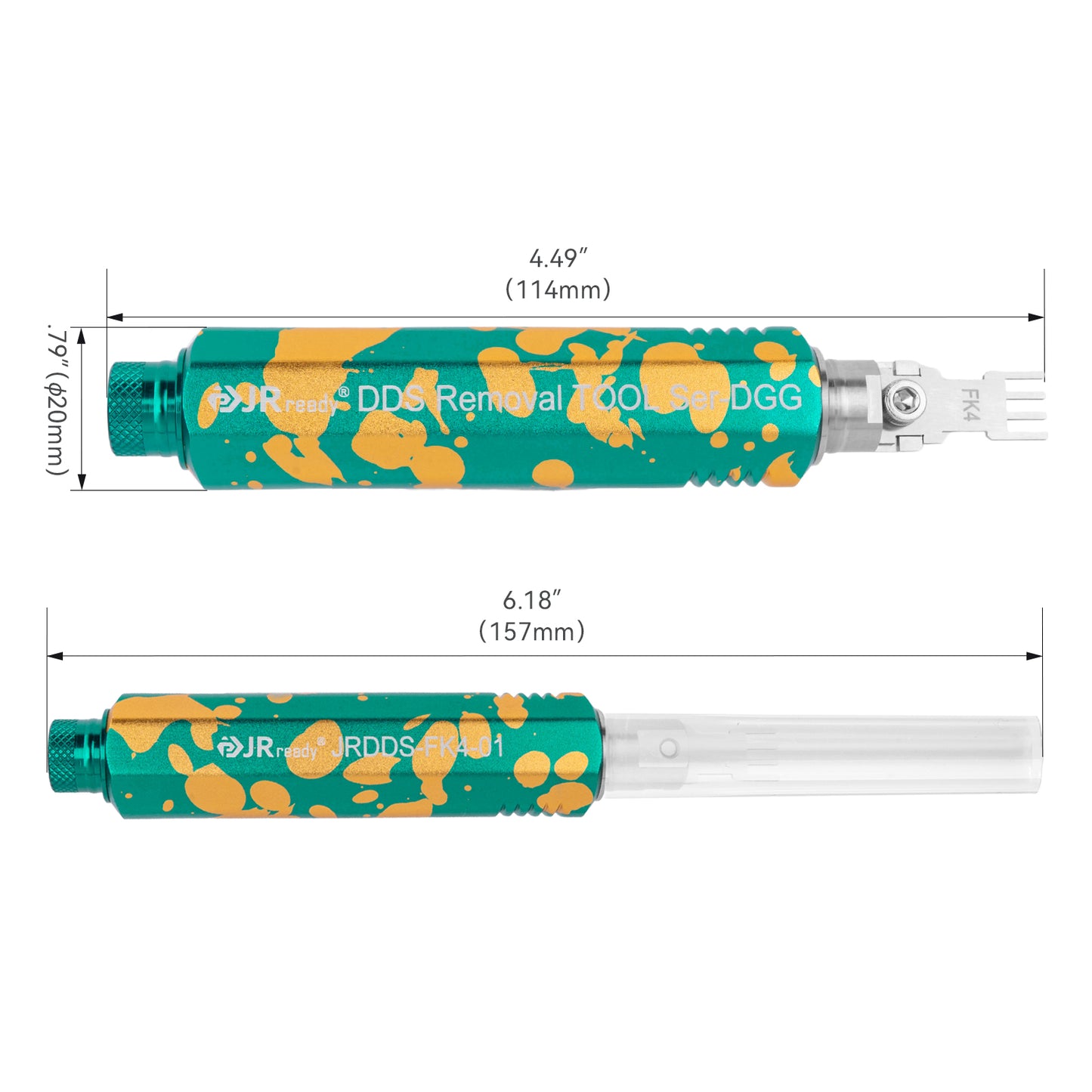 JRready JRDDS-FK4-01/ JRDDS-FK4-07 Quad-Pin Terminal Extraction Tool for 3-pin/4-pin PC fan power connectors (2.54mm pitch)