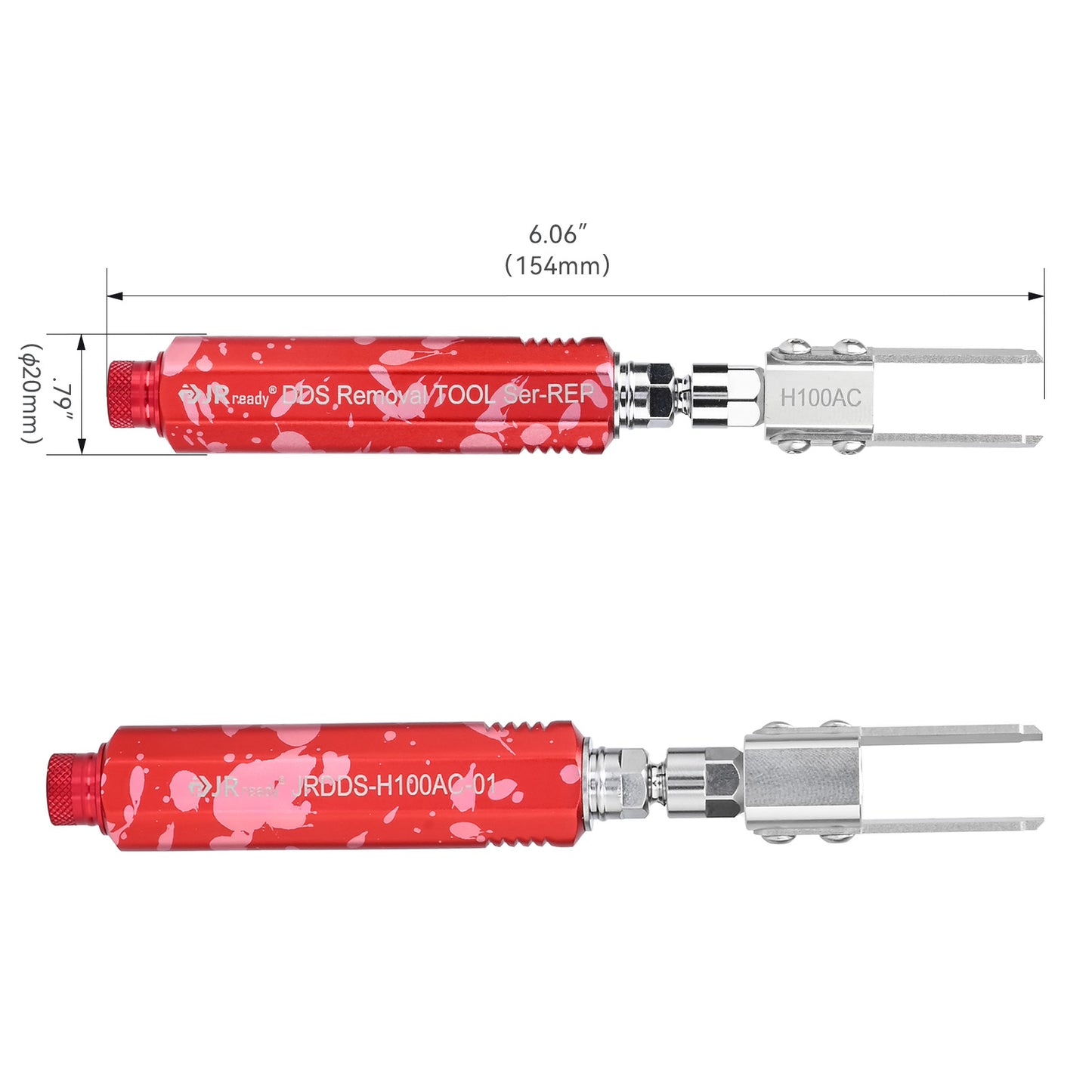 JRready JRDDS-H100AC-01 Terminal Extraction Tool for Harting Han 100A Crimp Module 09 14 002 3051 3151 & WAIN H2MK-002 — Industrial Panel Wiring & Heavy Connector Maintenance