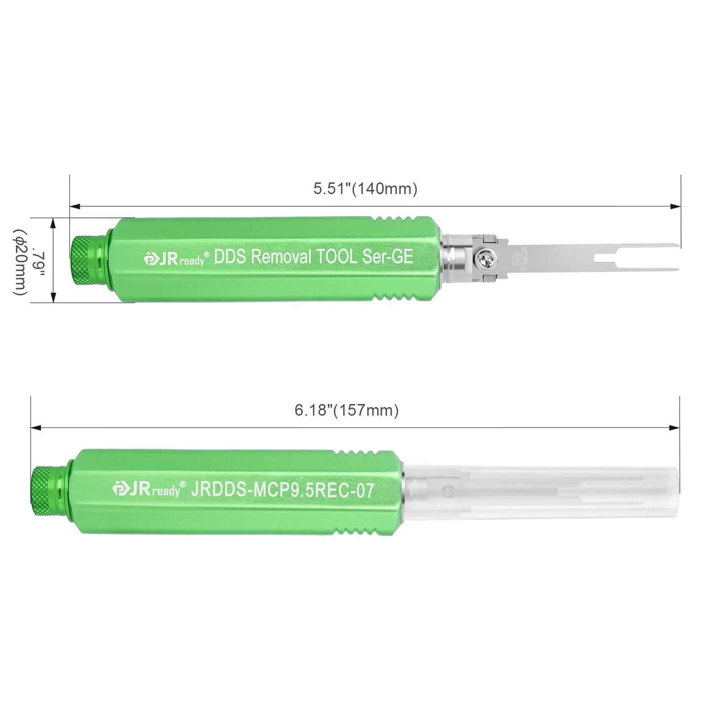 JRready JRDDS-MCP9.5REC-01/ JRDDS-MCP9.5REC-07 Doppelstift-Anschluss-Extraktionswerkzeug für weibliche Anschlüsse der AMP MCP 9.5-Serie von Kfz-Steckverbindern