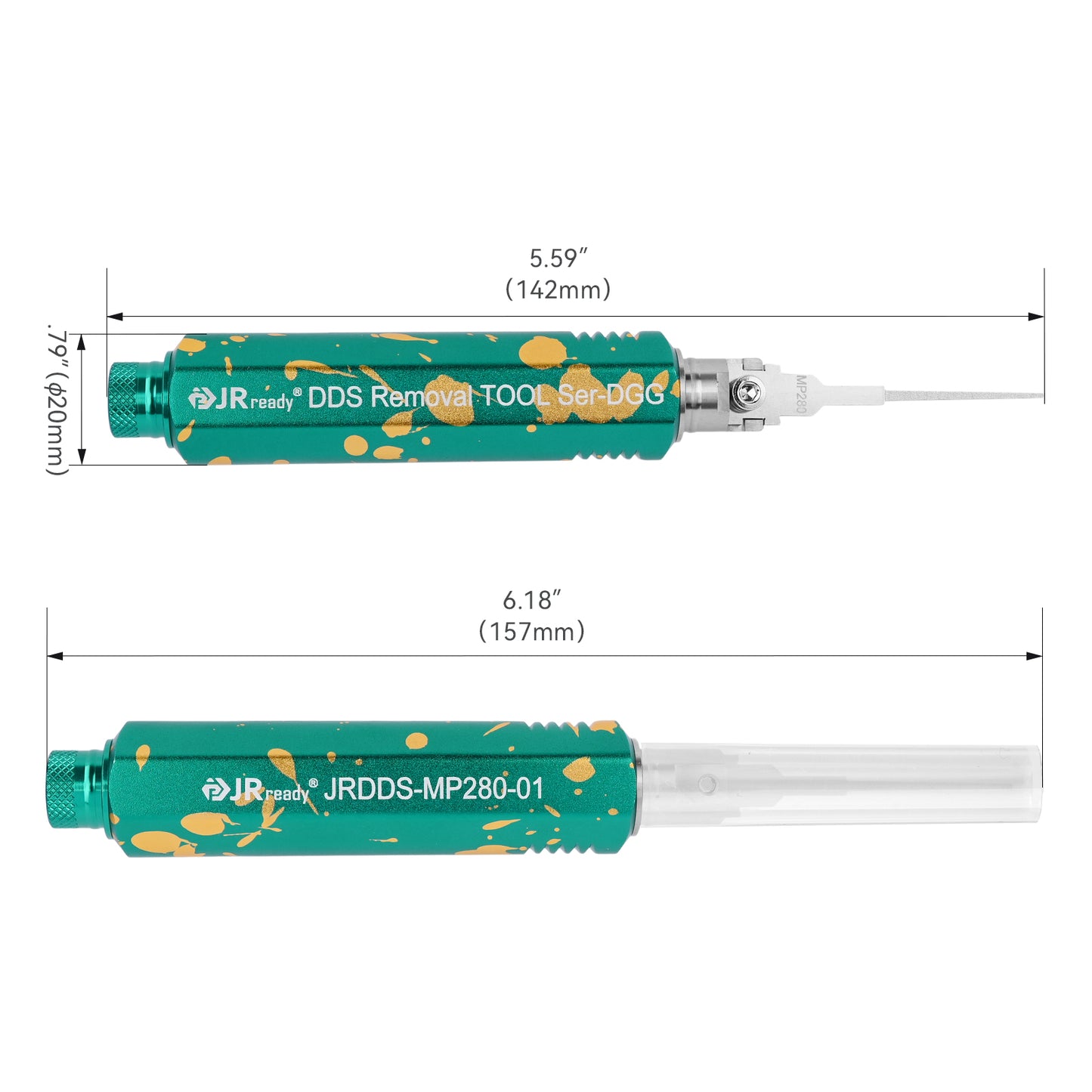 JRready JRDDS-MP280-01/ JRDDS-MP280-07 Single-Pin Terminal Extraction Tool for Delphi Metri-Pack 150/280/630 series and other small single-spring terminals