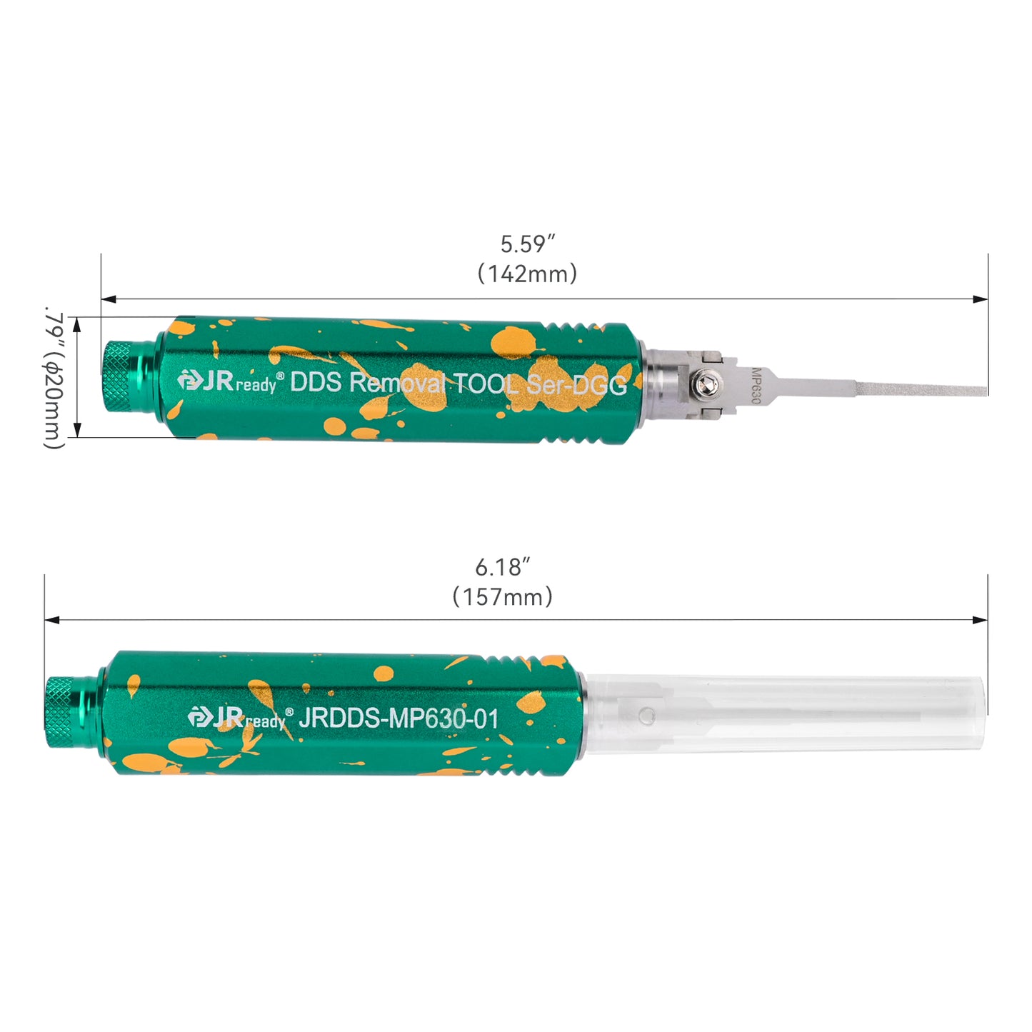 JRready JRDDS-MP630-01/ JRDDS-MP630-07 Ausziehwerkzeug für Einzelstiftklemmen der Serien Delphi Metri-Pack 280/480/630/800 und anderer großer Einzelfederklemmen 