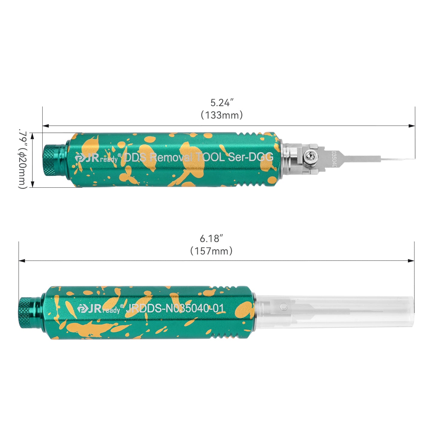 JRready JRDDS-N035040-01/ JRDDS-N035040-07 Single-Pin Terminal Extraction Tool for industrial data transmission connectors - DIN 41612 Eurostyle Type B/C connectors