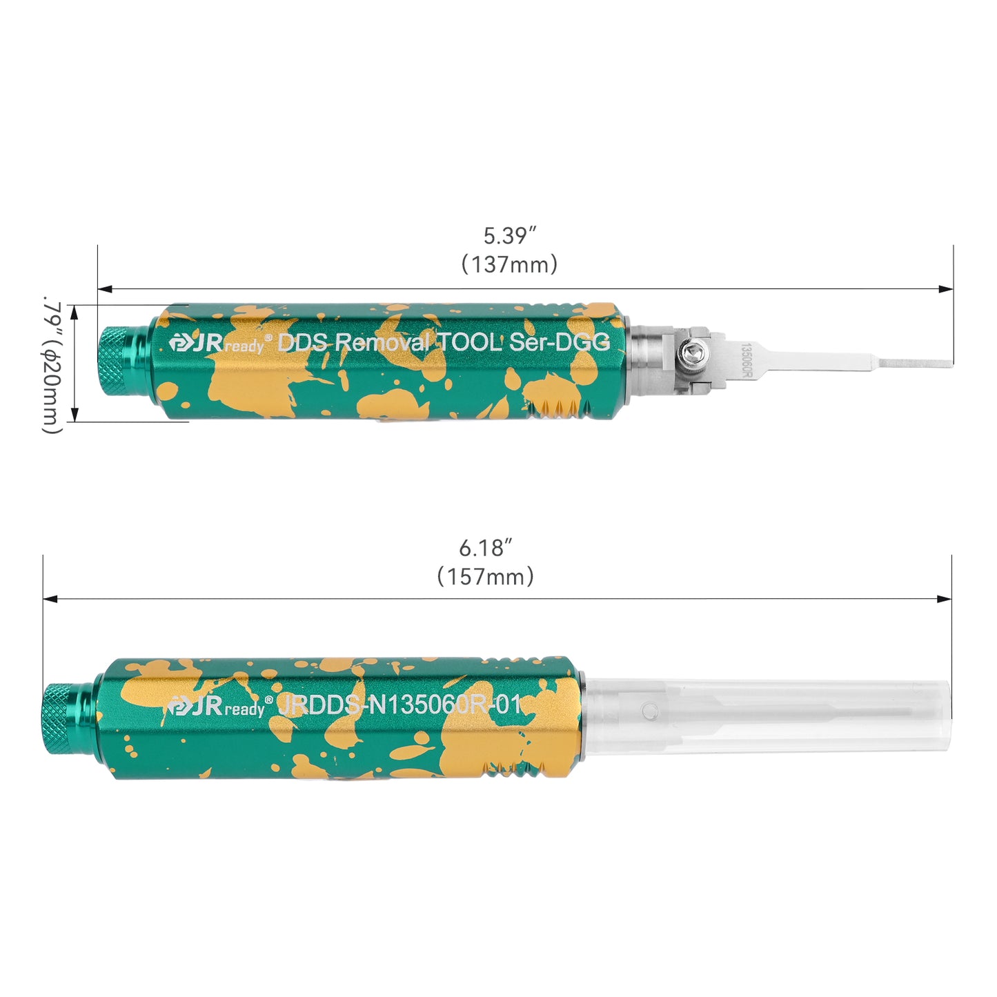 JRready JRDDS-N135060R-01/ JRDDS-N135060R-07 Single-Pin Terminal Extraction Tool for flat slot connectors with secondary hole width of 0.6mm, domestic DJ0.7 series automotive connectors