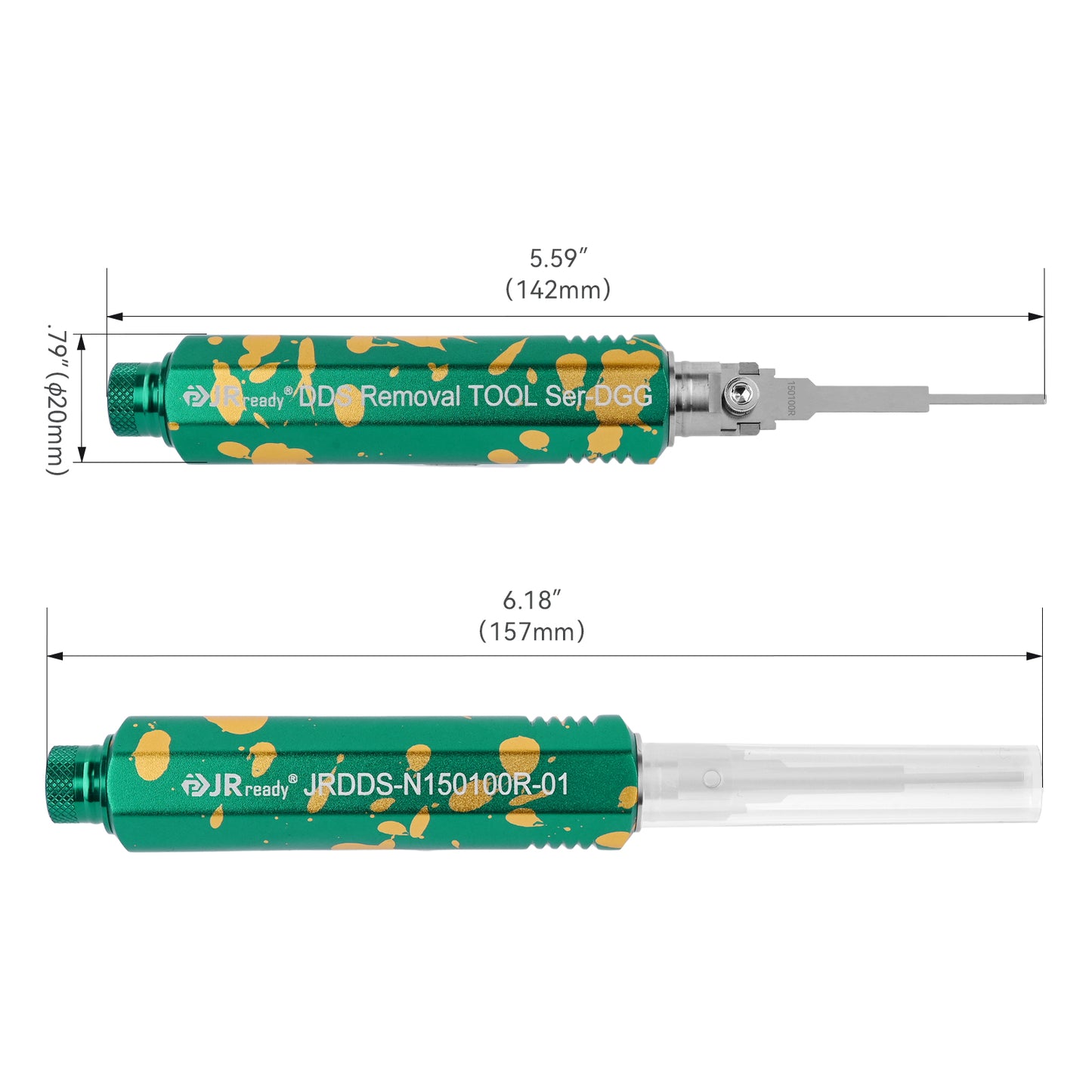 JRready JRDDS-N150100R-01/ JRDDS-N150100R-07 Single-Pin Terminal Extraction Tool for various large single-spring terminals