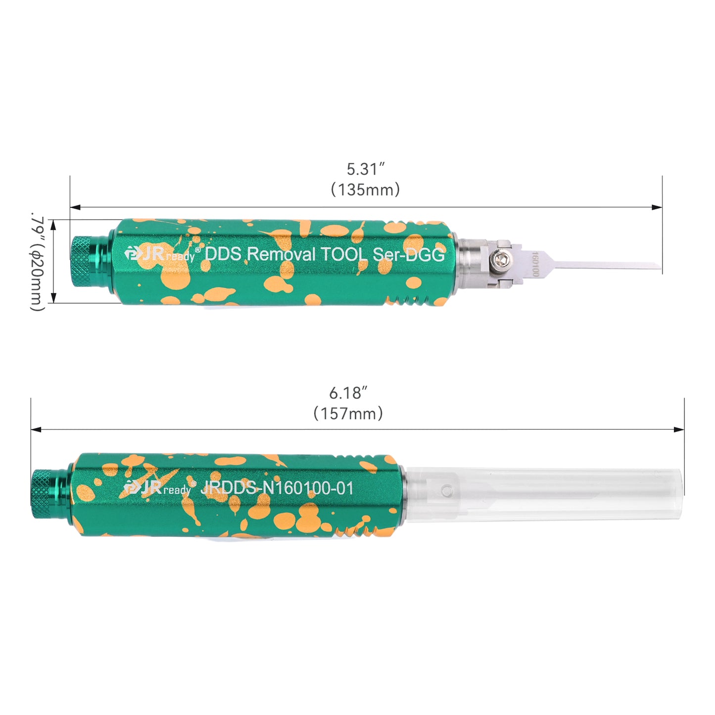 JRready JRDDS-N160100-01/ JRDDS-N160100-07 Single-Pin Terminal Extraction Tool for TE Connectivity Dynamic 3000/3100/3200 series connectors (5.08mm pitch)