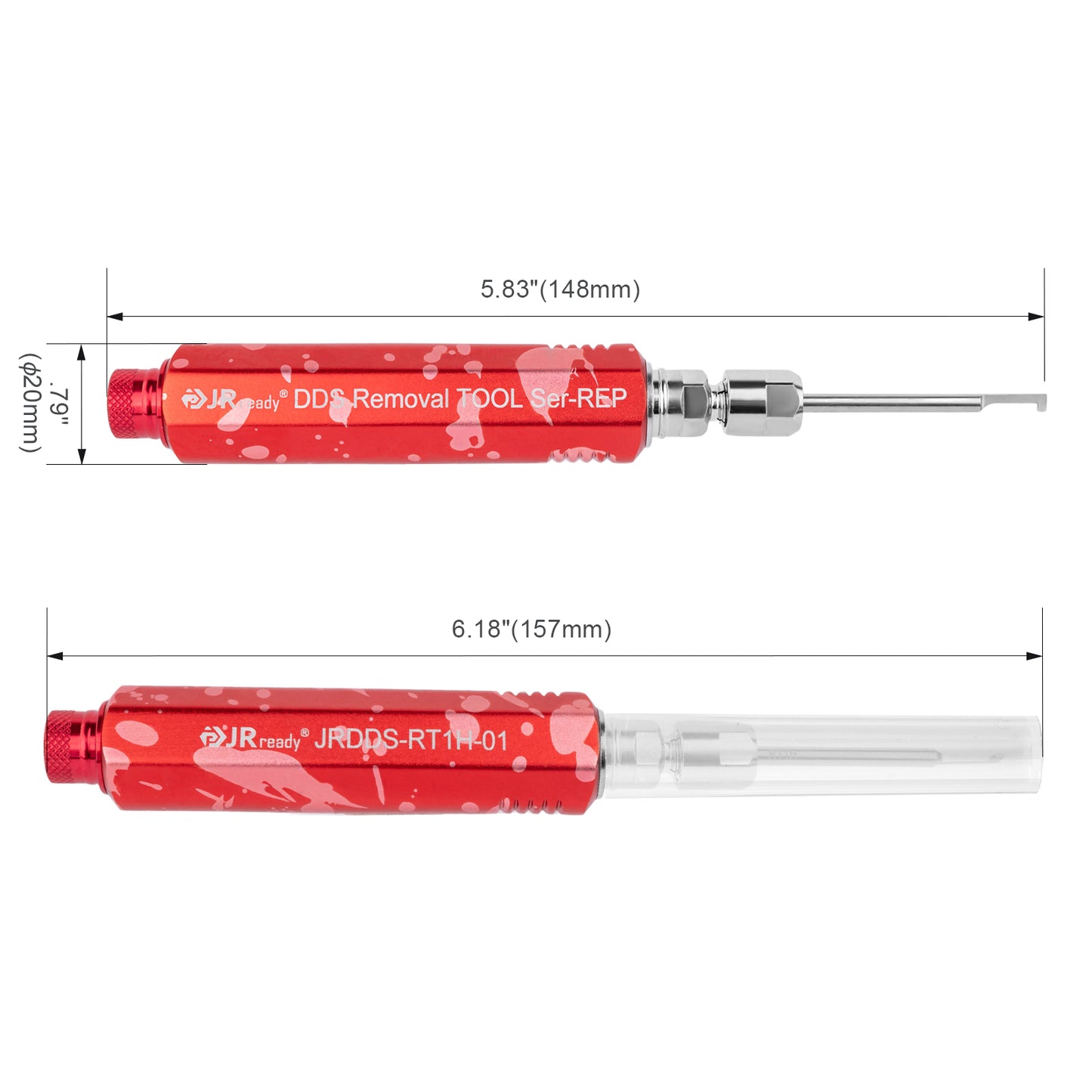 JRready JRDDS-RT1H-01/ JRDDS-RT1H-03 Pin-Style Terminal Extraction Tool for extraction of wedge locks of Deutsch DT series connectors