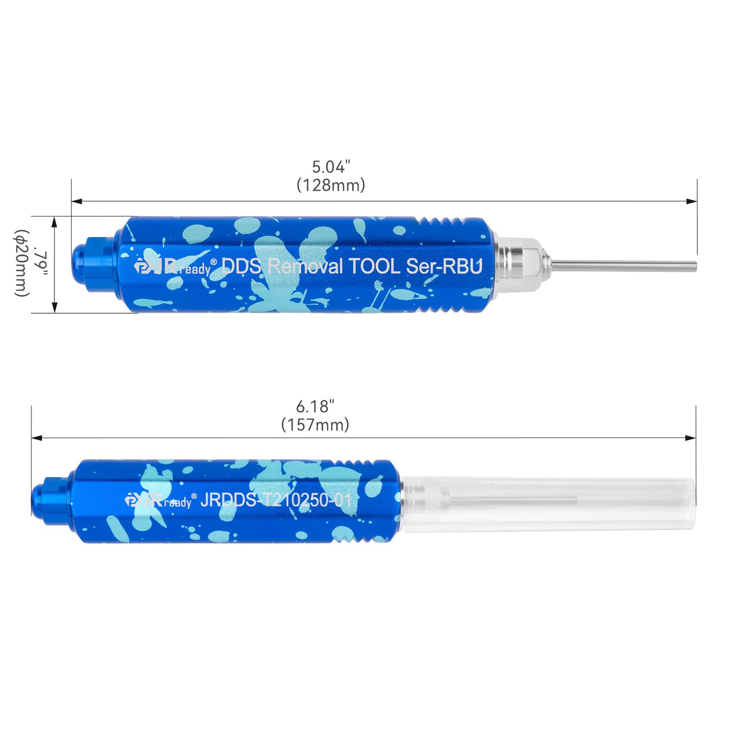 JRready JRDDS-T210250-01/ JRDDS-T210250-04 Ausziehwerkzeug für Rohrklemmen für Tamiya Mini EL 4,5 mm/3,7 mm Rastermaß-Steckverbinder und Amphenol RM, RT360, RTOW, RT Serie 20# Klemmen