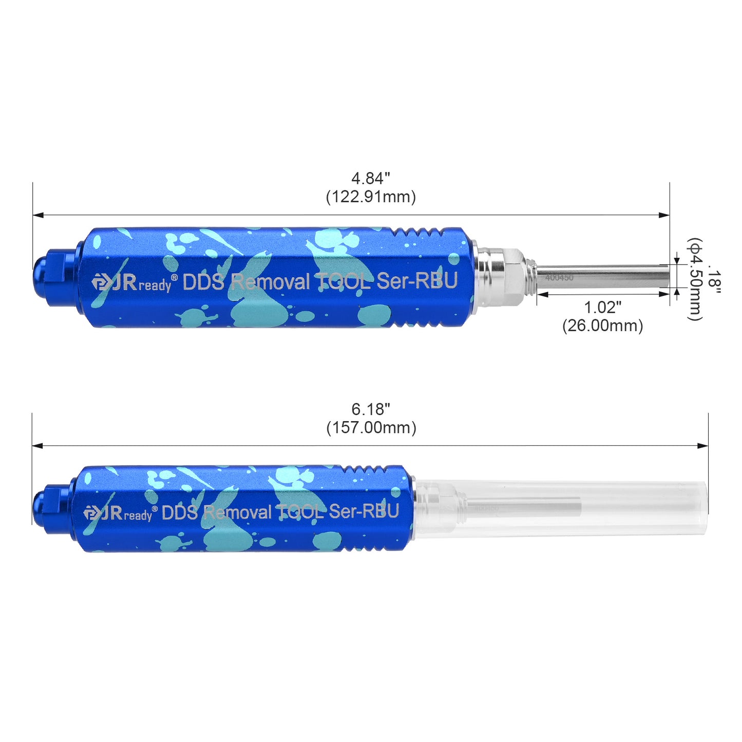 JRDDS-T400450-01/ JRDDS-T400450-04 Strumento di estrazione per connettori circolari ITT Cannon della serie Trident Neptune Metal. 