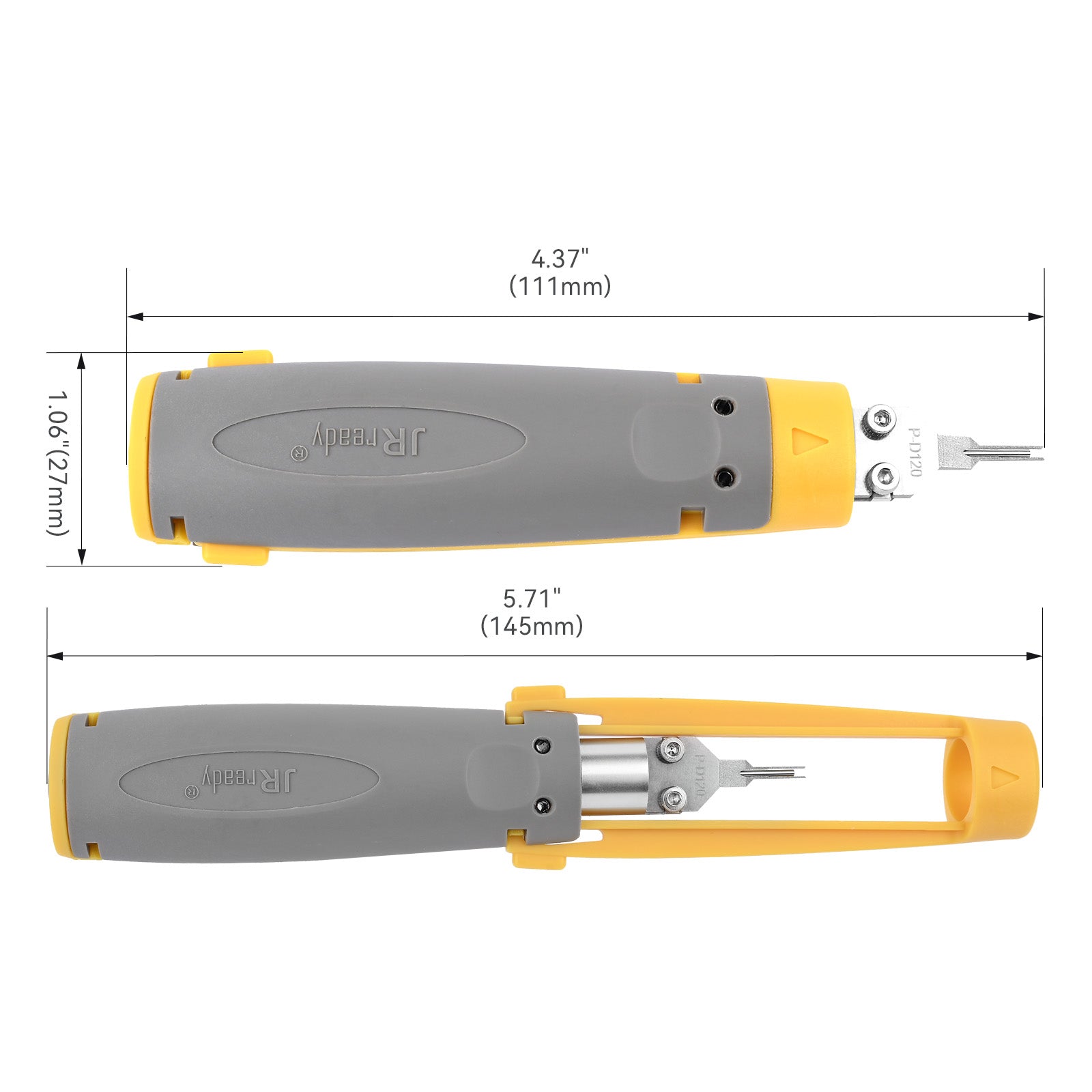JRready JRconDRK-D120P pin removal tool for Molex MX3.0mm 5557 series female terminals and 43025 male housings.