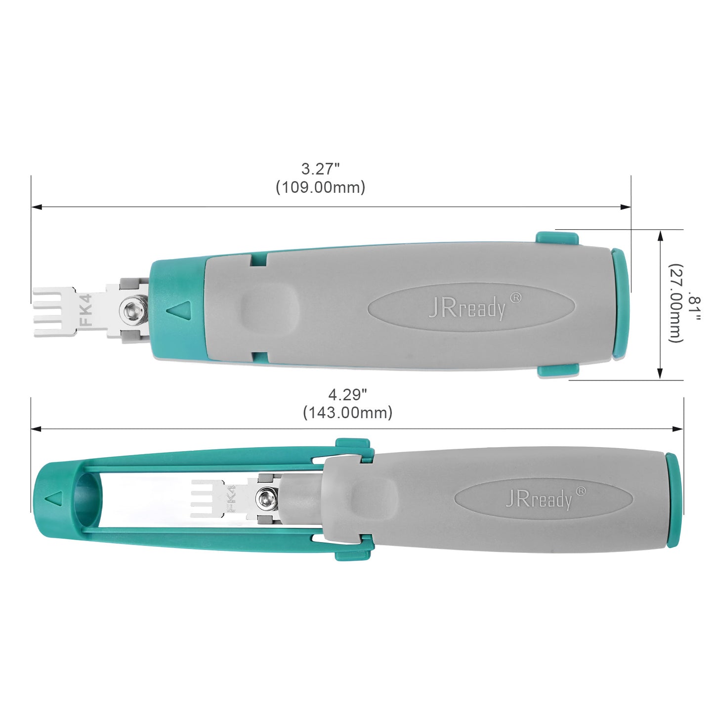 JRready JRconDRK-FK4 Quad-Pin Terminal Extraction Tool for 3-pin/4-pin PC fan power connectors (2.54mm pitch)
