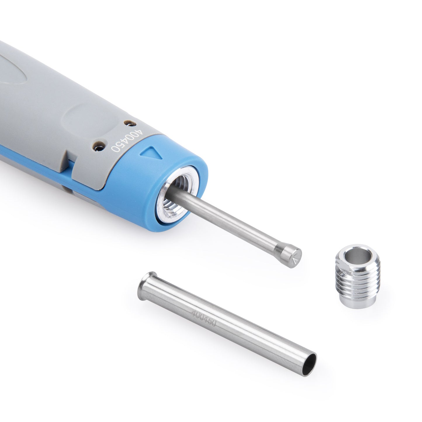 JRready Tools JRconDRK-T400450 extraction removal tool shown in use, with a sturdy handle and metal tip for easy component removal.