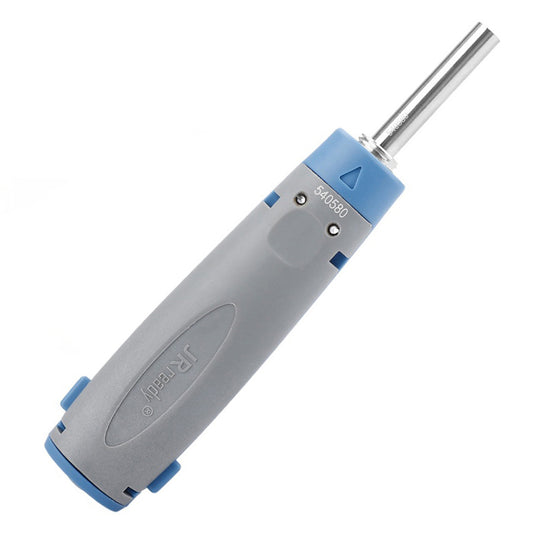 JRready JRconDRK-T540580 round tube extraction tool for 4mm socket contacts, used for terminal removal in electronic repairs.