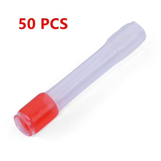 JRready ST6534-01-50 IP68 Sleeve Kit, Wire Connectors Kit: 50 pcs JSS81824/1-1L Heat Shrink Tubes Butt Connectors 20-26 AWG