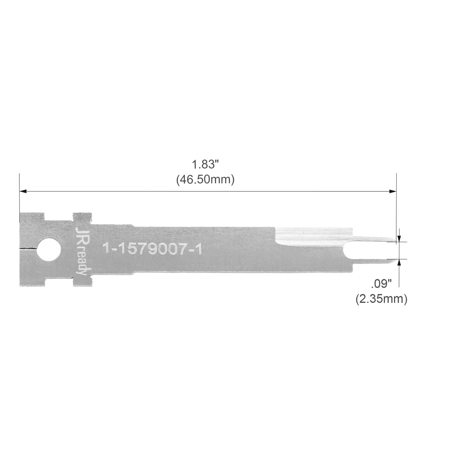 JRready Single Mounting Hole Flat Blade Replacement Tips for Molex/AMP/Delphi Terminal Extraction Tools
