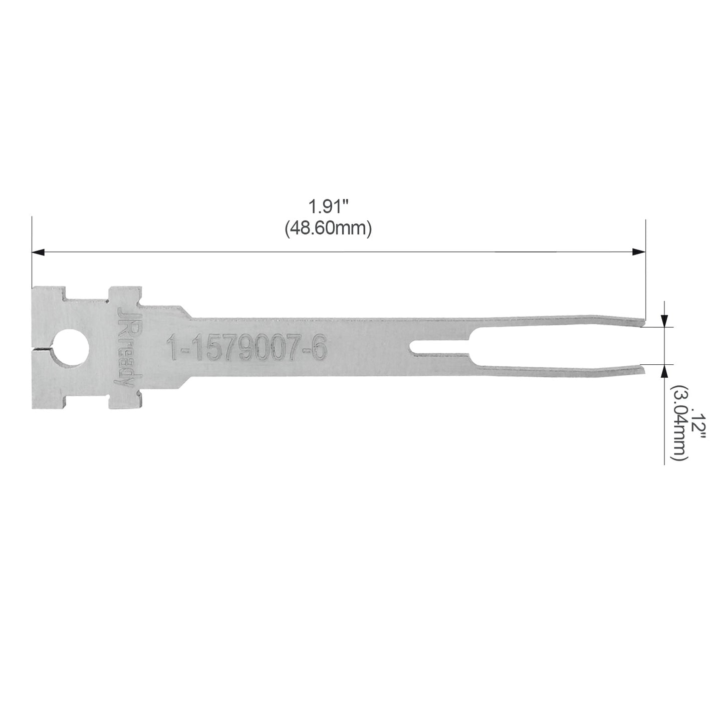 JRready Single Mounting Hole Flat Blade Replacement Tips for Molex/AMP/Delphi Terminal Extraction Tools