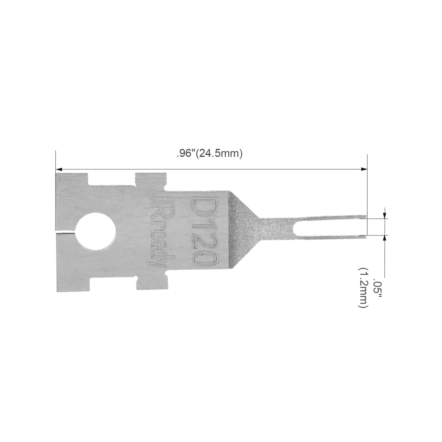 JRready Single Mounting Hole Flat Blade Replacement Tips for Molex/AMP/Delphi Terminal Extraction Tools