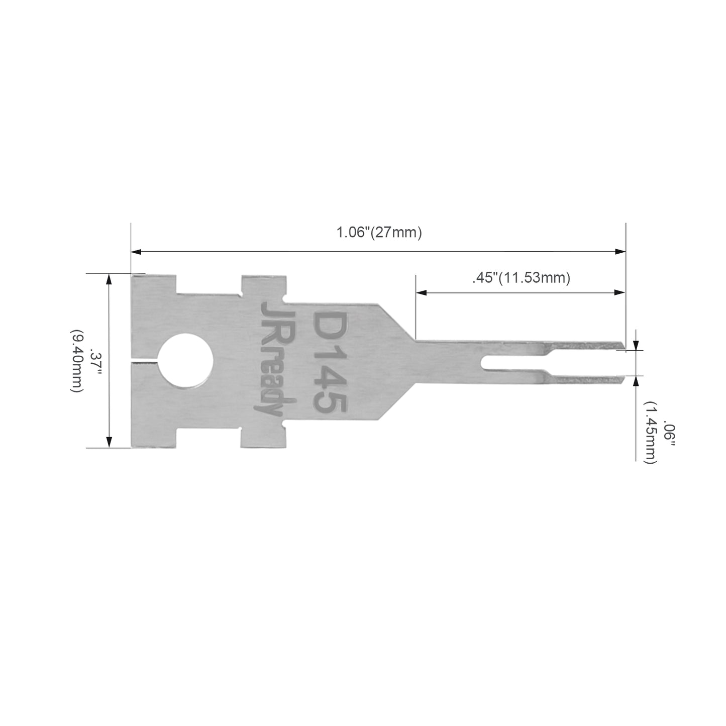 JRready Single Mounting Hole Flat Blade Replacement Tips for Molex/AMP/Delphi Terminal Extraction Tools