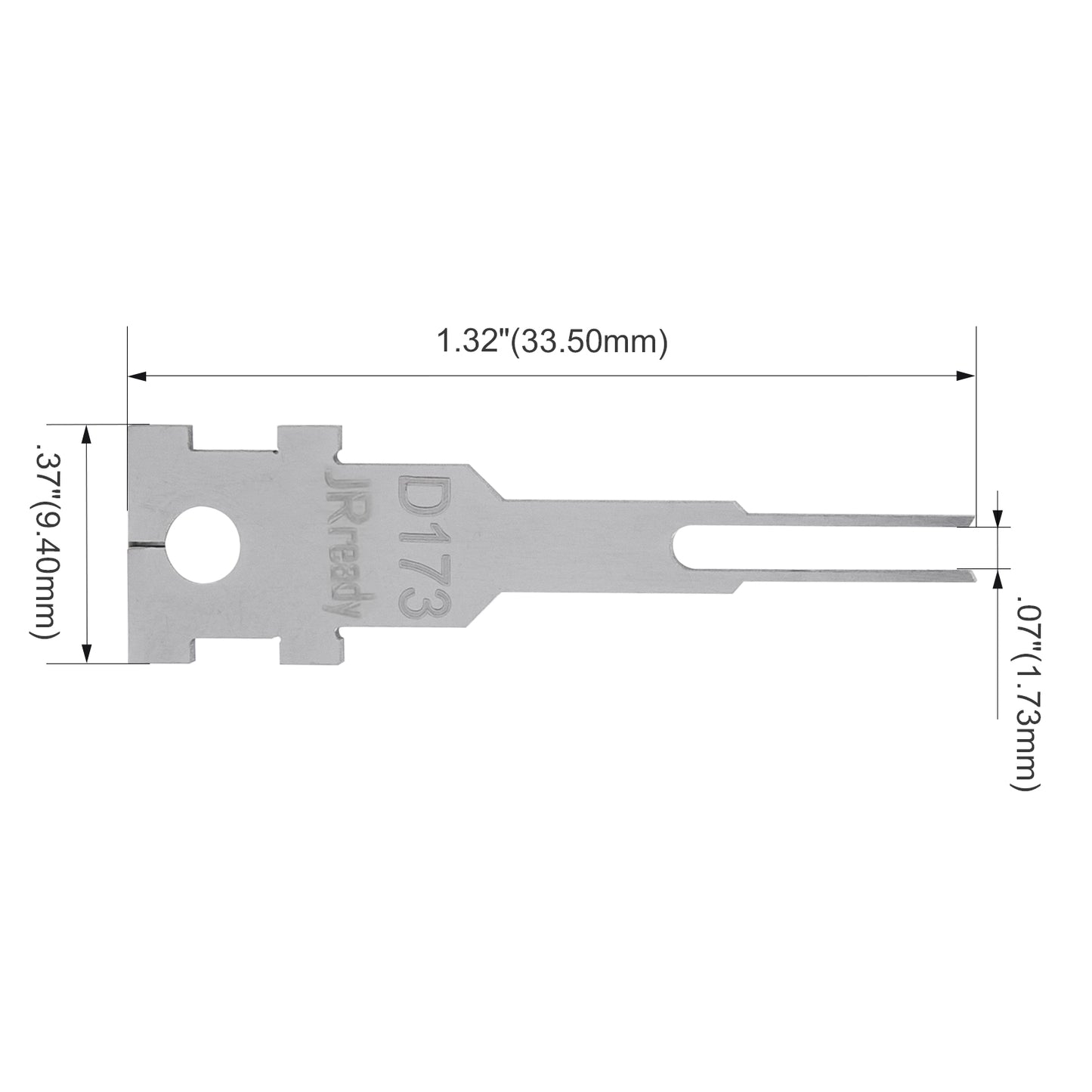 JRready Single Mounting Hole Flat Blade Replacement Tips for Molex/AMP/Delphi Terminal Extraction Tools