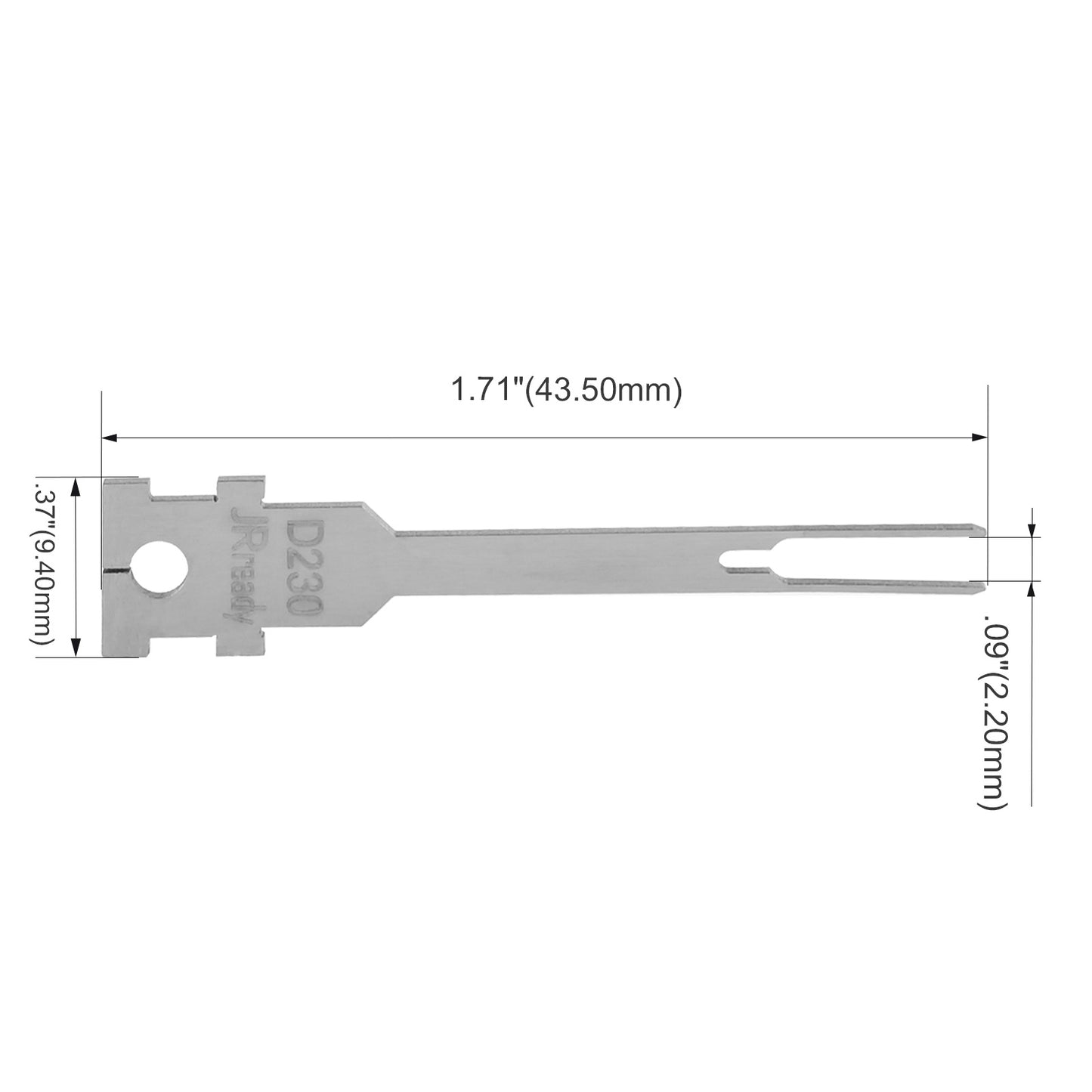 JRready Single Mounting Hole Flat Blade Replacement Tips for Molex/AMP/Delphi Terminal Extraction Tools